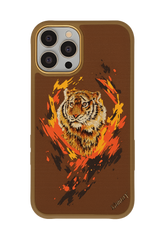 Wolf Spirit Leather Phone Case – Premium Protection with Embroidered Wolf Design